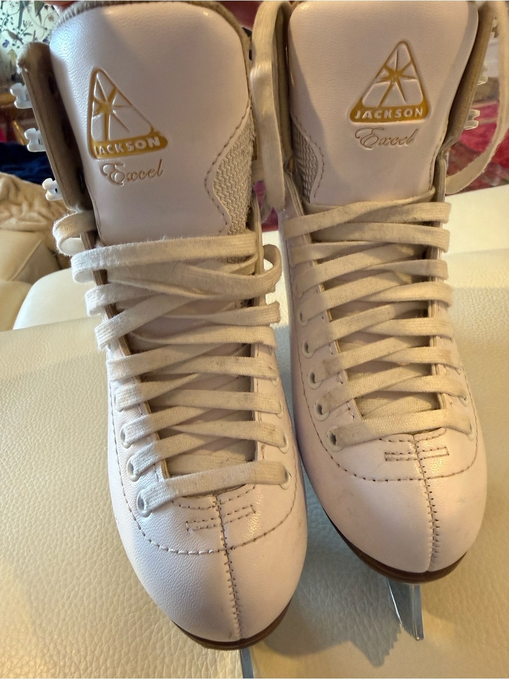JACKSON Excel White Figure Ice Skates size 1
